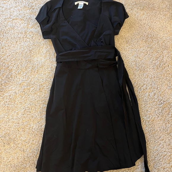 Diane Von Furstenburg Wrap Dress Cocktail DVF 0 - Picture 3 of 4